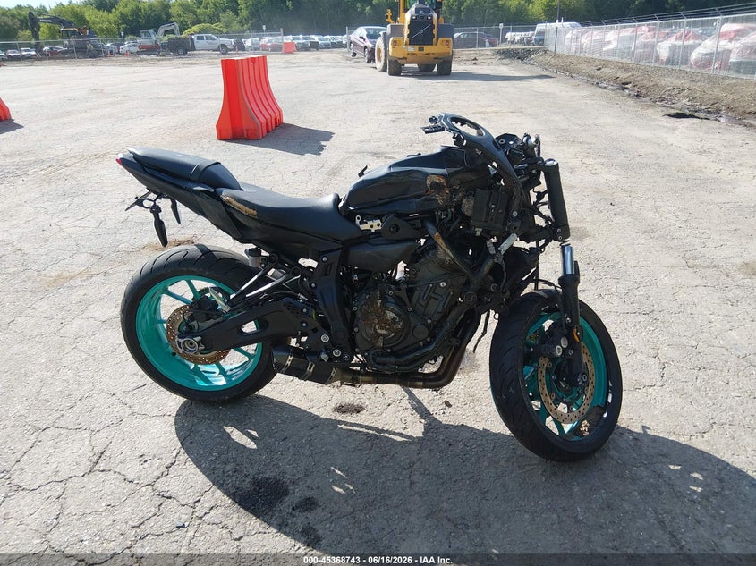 2022 Yamaha Mt07 VIN: JYARM32E0NA006593 Lot: 45368743