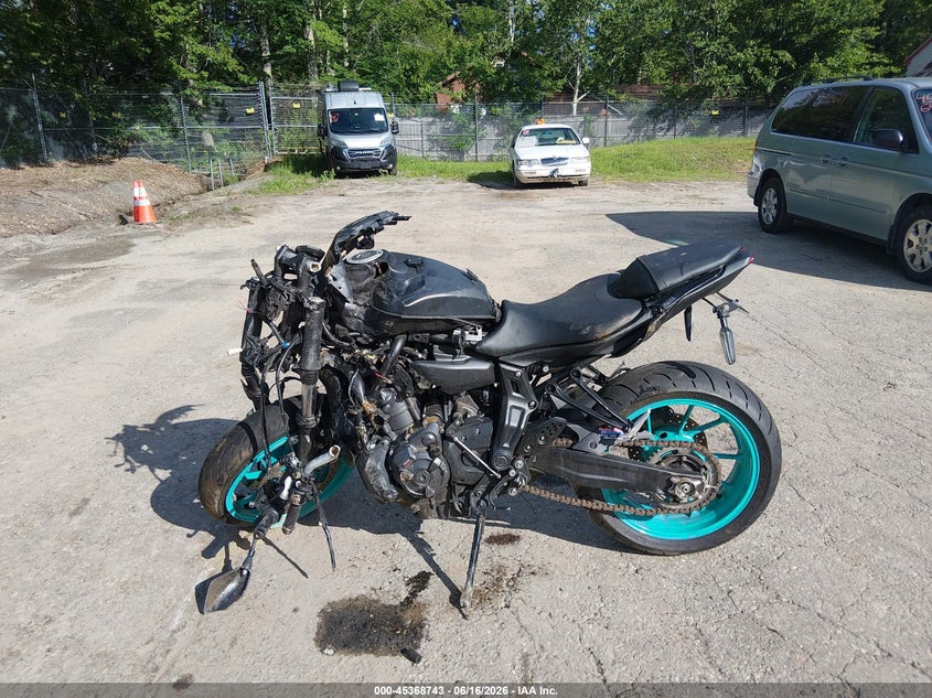 2022 Yamaha Mt07 VIN: JYARM32E0NA006593 Lot: 45368743