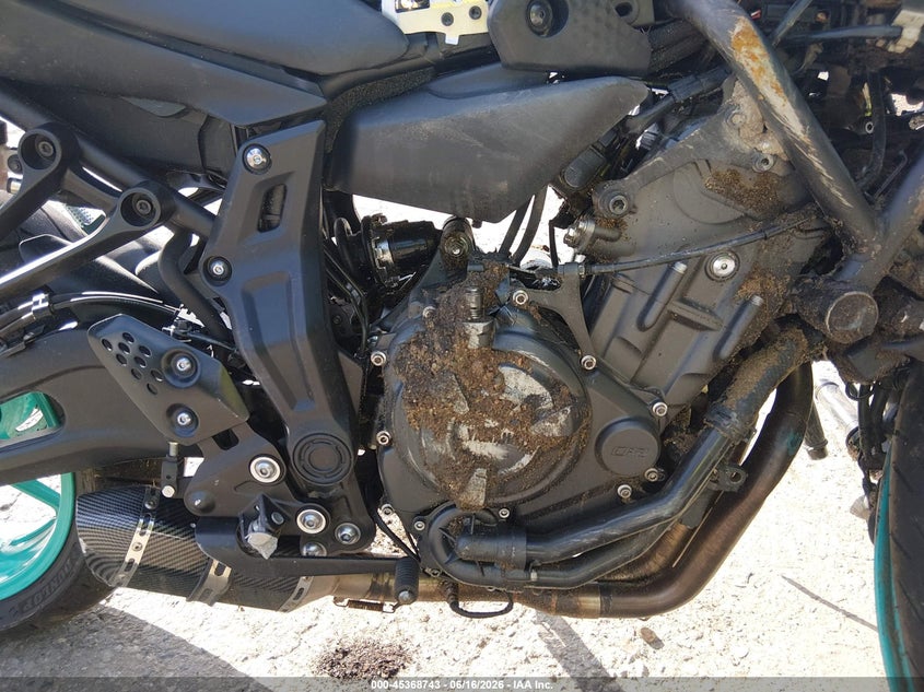 2022 Yamaha Mt07 VIN: JYARM32E0NA006593 Lot: 45368743
