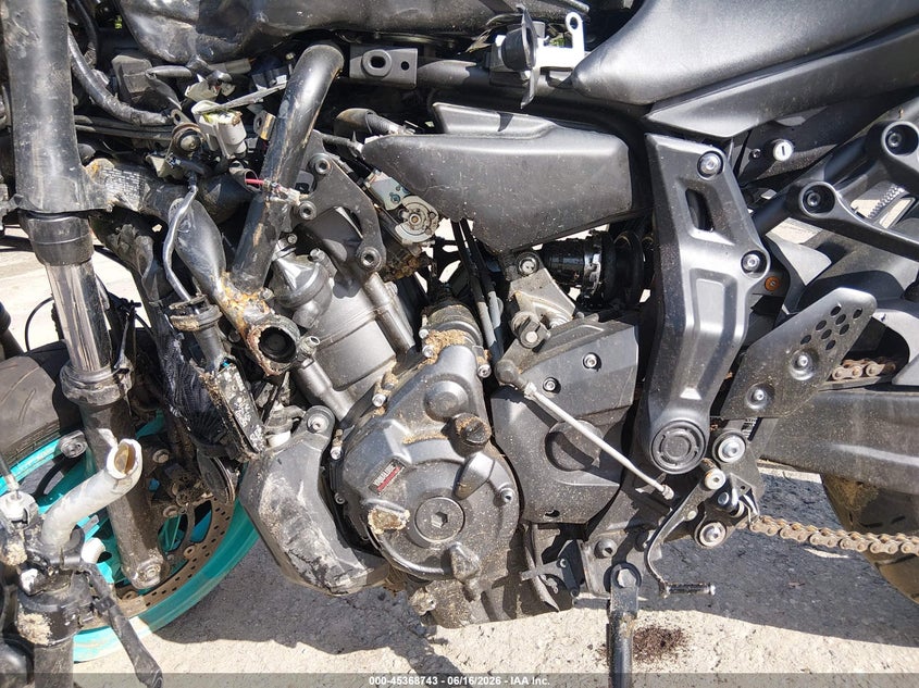 2022 Yamaha Mt07 VIN: JYARM32E0NA006593 Lot: 45368743