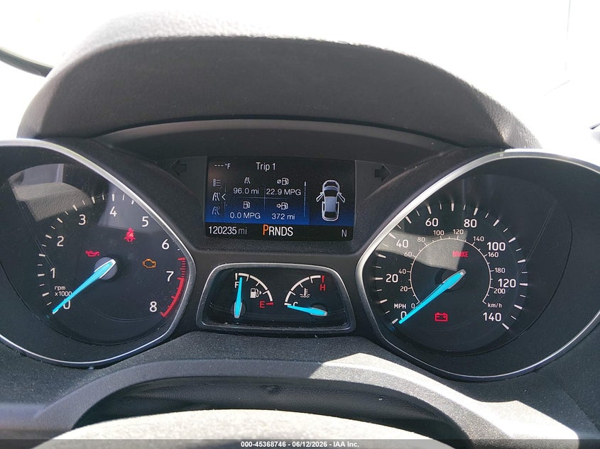 2017 FORD ESCAPE SPORT UTILITY VEHICLE 2.0L I-4 DI, DOHC, VVT, TURBO, 245HP