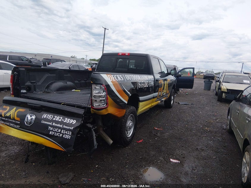 Vin: 3c6ur4hjxng433329, lot: 45866786, ram 2500 tradesman  4x2 8' box 20224