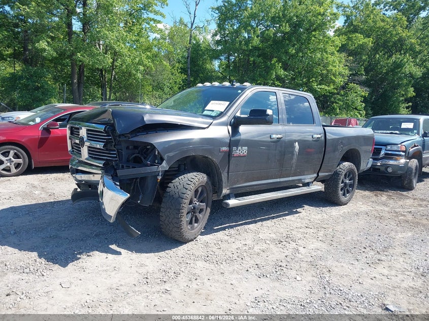 Vin: 3c6ur5dj0hg518275, lot: 45866828, ram 2500 big horn  4x4 6'4 box 20172