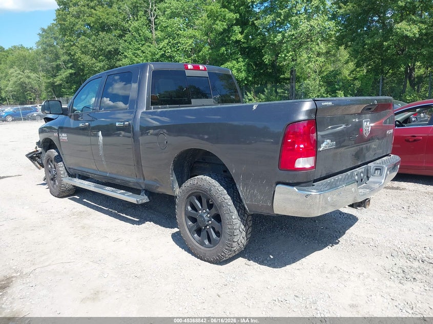Vin: 3c6ur5dj0hg518275, lot: 45866828, ram 2500 big horn  4x4 6'4 box 20173