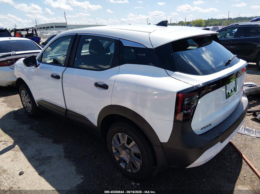 Vin: 3n8ap6be2tl346977, lot: 45866830, nissan kicks s 20263