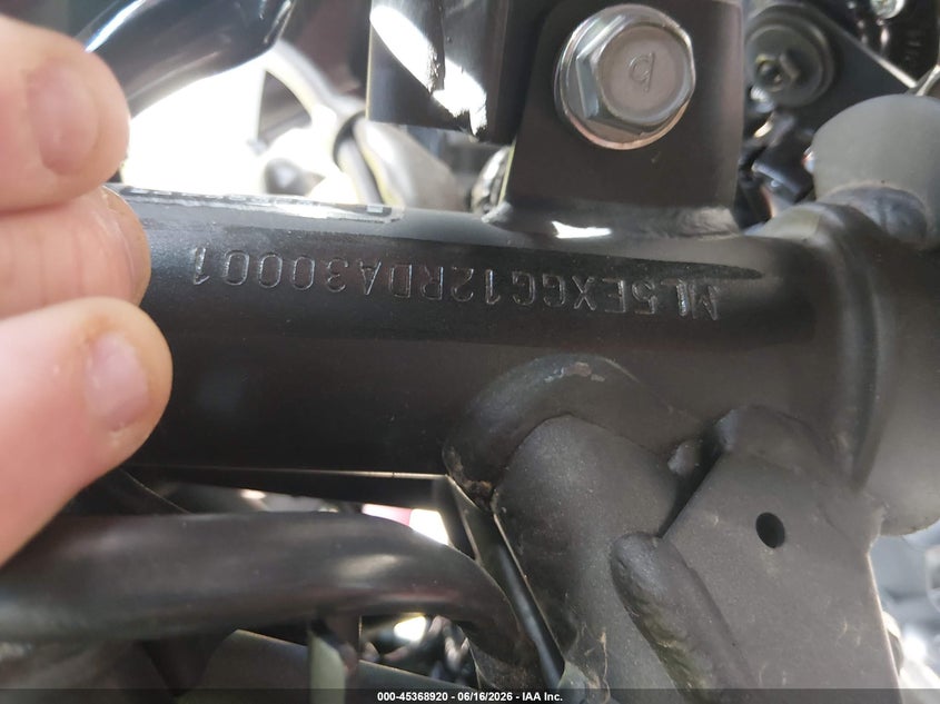 2024 Kawasaki Ex500 VIN: ML5EXGG12RDA30001 Lot: 45368920