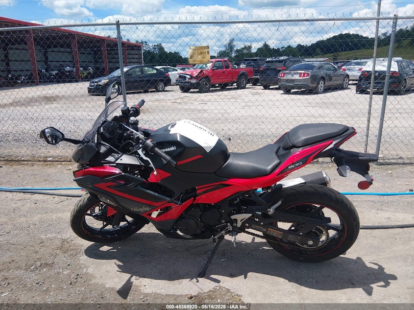 2024 Kawasaki Ex500 VIN: ML5EXGG12RDA30001 Lot: 45368920