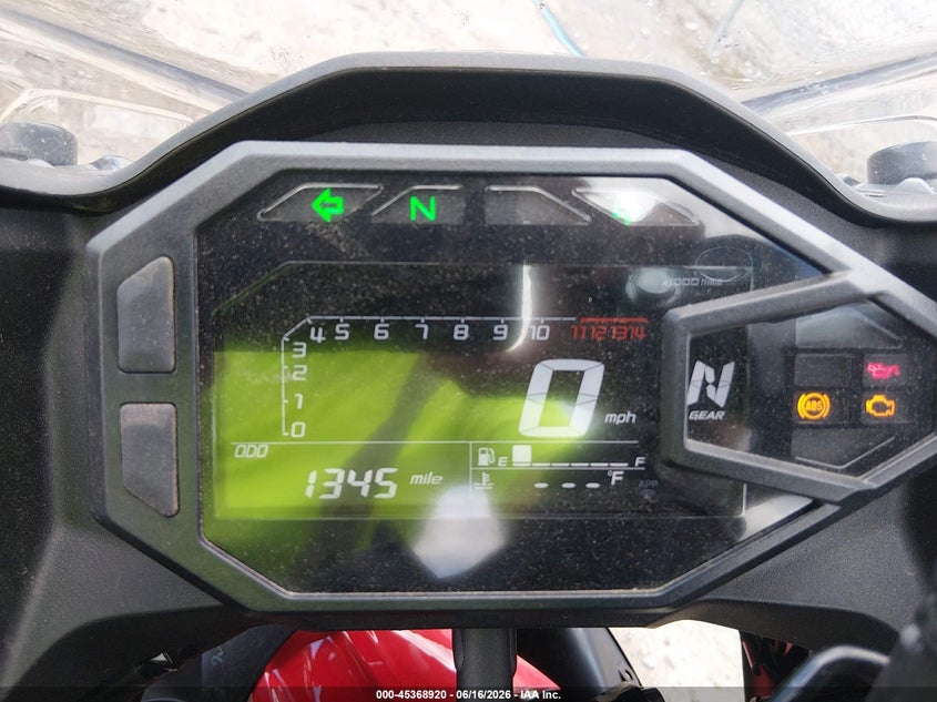 2024 Kawasaki Ex500 VIN: ML5EXGG12RDA30001 Lot: 45368920