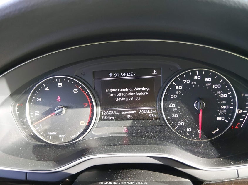 2017 AUDI A4 ALLROAD WAGON 2.0L I-4 DI, DOHC, VVT, TURBO, 252HP