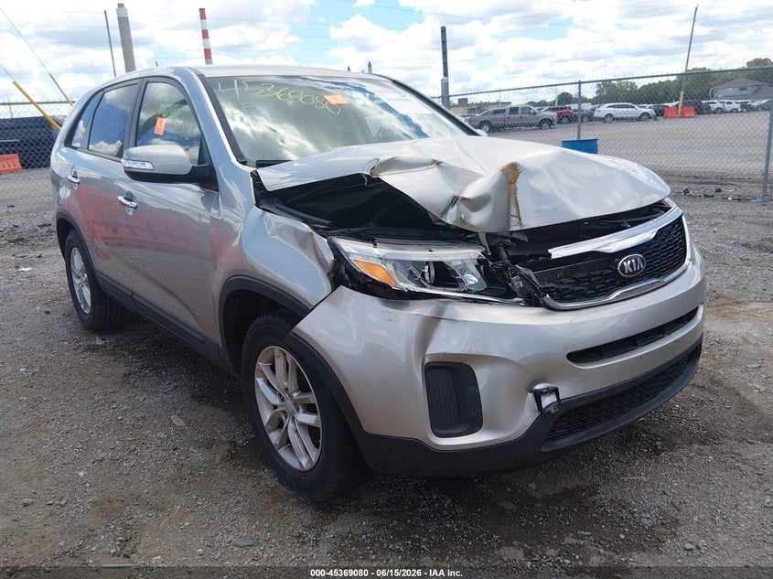 Vin: 5xykt3a67eg515678, lot: 45867066, kia sorento lx 20141