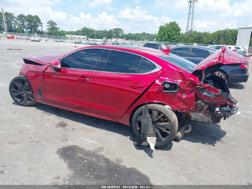 Vin: kmtg54te4nu083352, lot: 45867148, genesis g70 3.3t rwd 20223