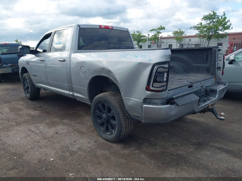 Vin: 3c6ur5dlxmg510339, lot: 45867263, ram 2500 big horn  4x4 6'4 box 20213