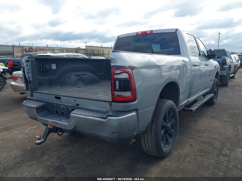 Vin: 3c6ur5dlxmg510339, lot: 45867263, ram 2500 big horn  4x4 6'4 box 20214