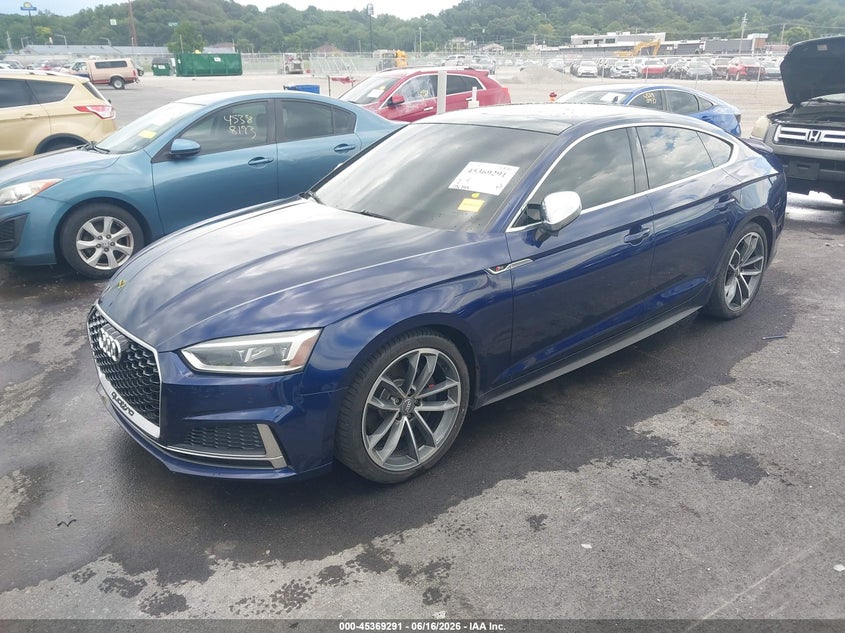 Vin: waub4cf55ja019928, lot: 45867277, audi s5 3.0t premium plus 20182