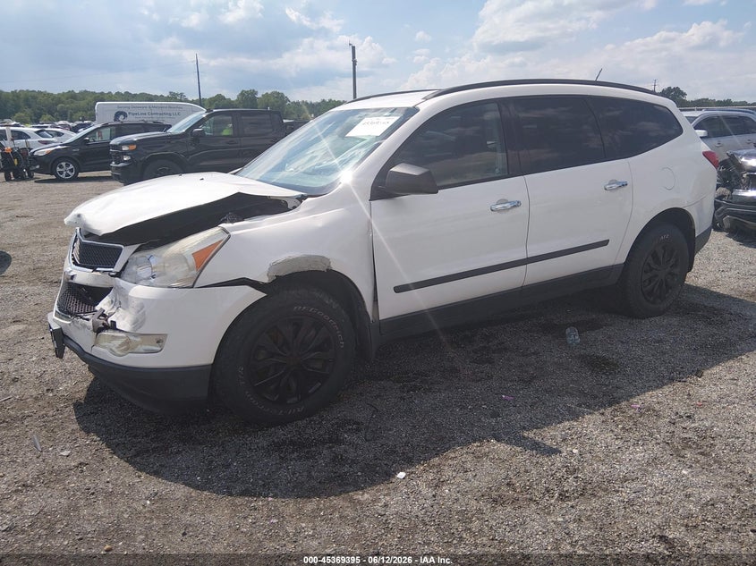 Vin: 1gnkvfed9cj203158, lot: 45867381, chevrolet traverse ls 20122