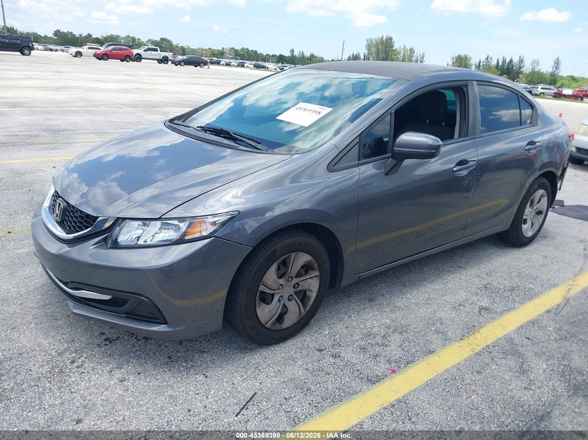 2014 Honda Civic Lx 2HGFB2F5XEH503400 photo 1