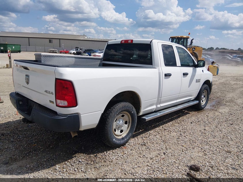 Vin: 1c6rr7fg4hs616558, lot: 45867433, ram 1500 tradesman  4x4 6'4 box 20174