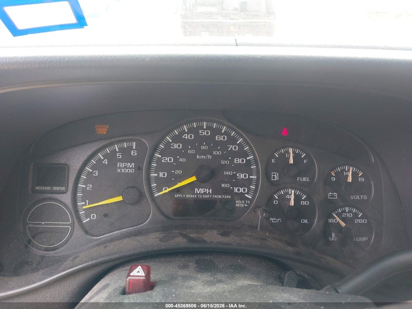 2002 CHEVROLET EXPRESS SPORT UTILITY VEHICLE 5.3L V-8 285HP