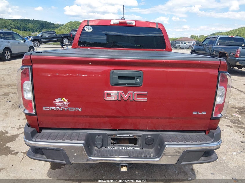 2015 GMC Canyon Sle VIN: 1GTG6BE36F1139404 Lot: 45369567