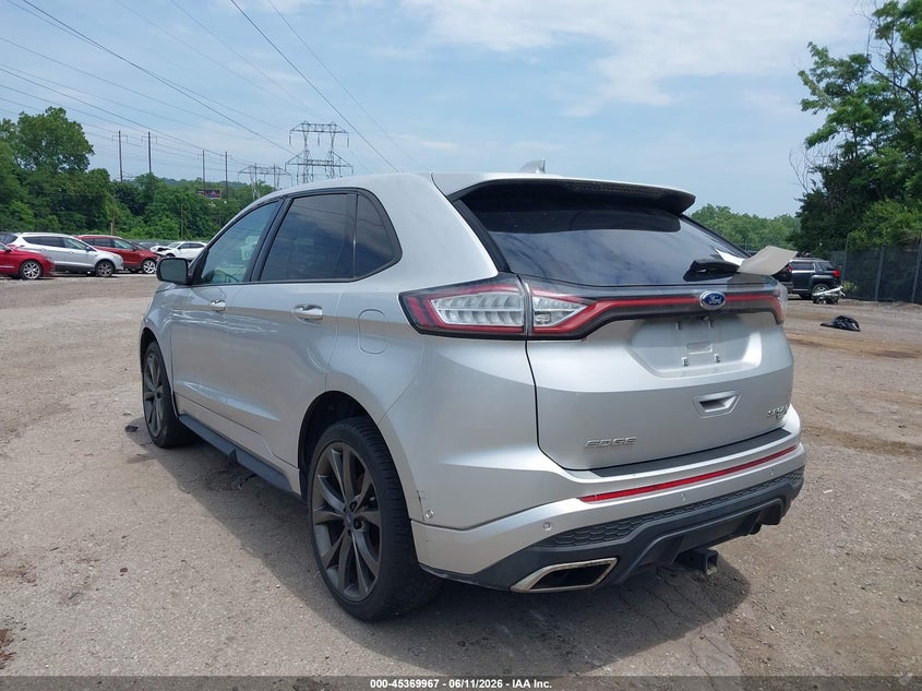 Vin: 2fmpk4ap9gbb81647, lot: 45867953, ford edge sport 20163