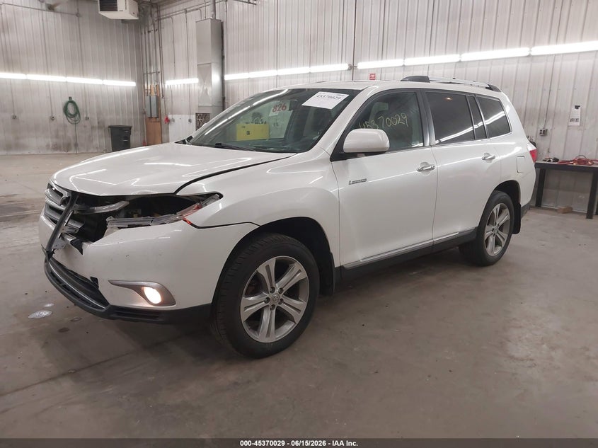 Vin: 5tddk3eh5bs063302, lot: 45868015, toyota highlander limited v6 20112