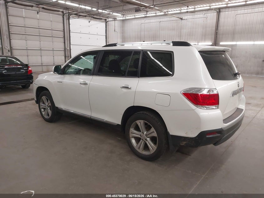 Vin: 5tddk3eh5bs063302, lot: 45868015, toyota highlander limited v6 20113