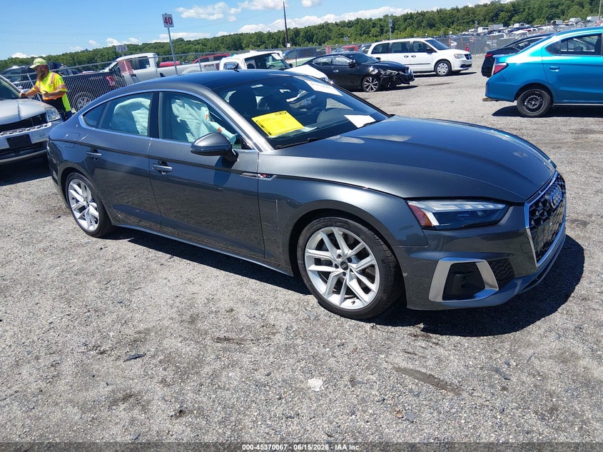 Vin: waufacf58pa022955, lot: 45868053, audi a5 sportback premium plus 45 tfsi s line quattro s tronic 20232