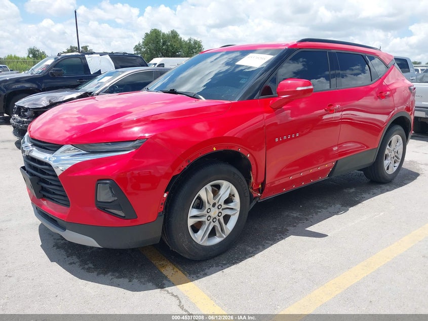 VIN 3GNKBCRS0LS725319 2020 CHEVROLET BLAZER FWD 2LT