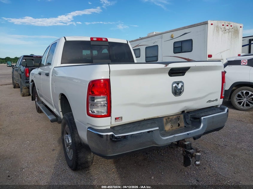 Vin: 3c6ur5cl4kg601170, lot: 45868211, ram 2500 tradesman  4x4 6'4 box 20193