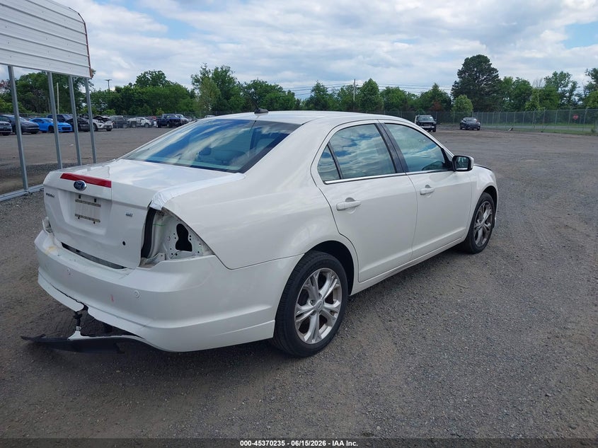Vin: 3fahp0ha8cr306093, lot: 45868221, ford fusion se 20124