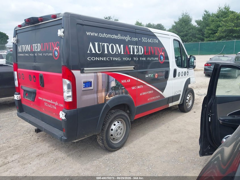 Vin: 3c6trvng0le123015, lot: 45868259, ram promaster 1500 low roof 118 wb 20204