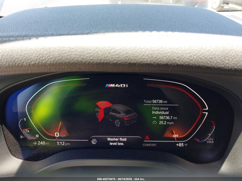 2022 BMW X4 M40I VIN: 5UX43DT07N9L69421 Lot: 45370475