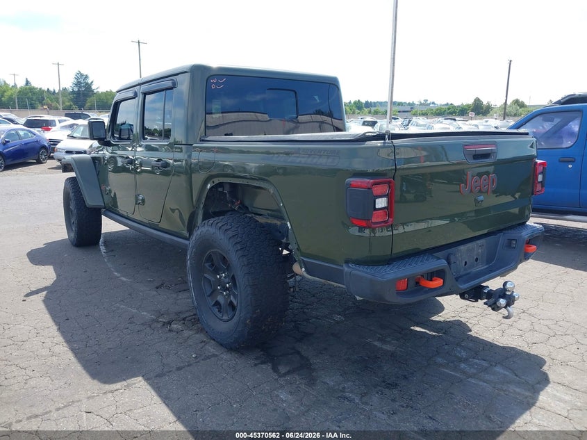 Vin: 1c6jjtegxml606605, lot: 45868548, jeep gladiator mojave 4x4 20213