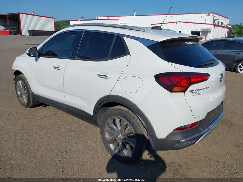 Vin: kl4mmfsl4mb150942, lot: 45868661, buick encore gx fwd essence 20213