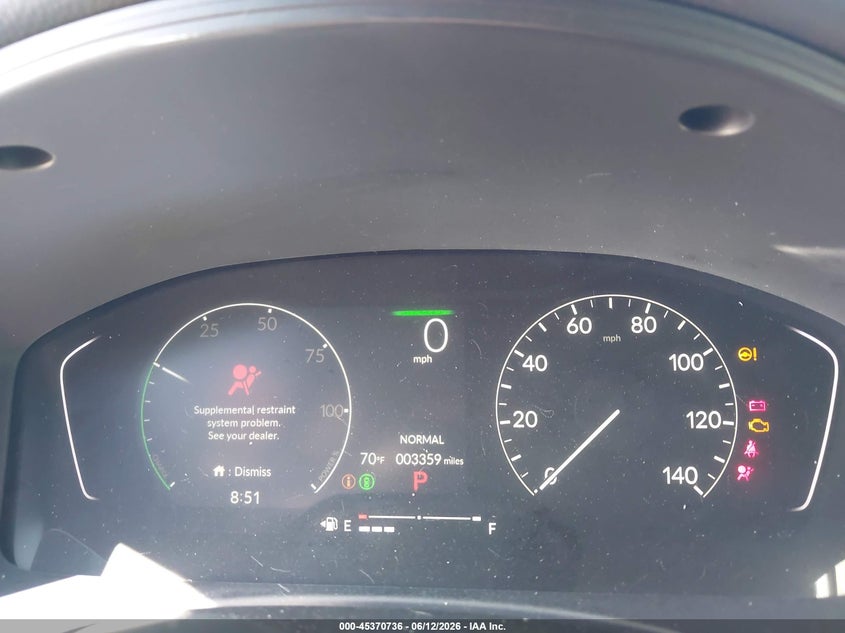 2026 HONDA CIVIC HYBRID auction photo 7
