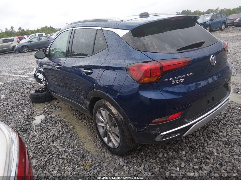 Vin: kl4mmfsl4pb065944, lot: 45868730, buick encore gx essence fwd 20233