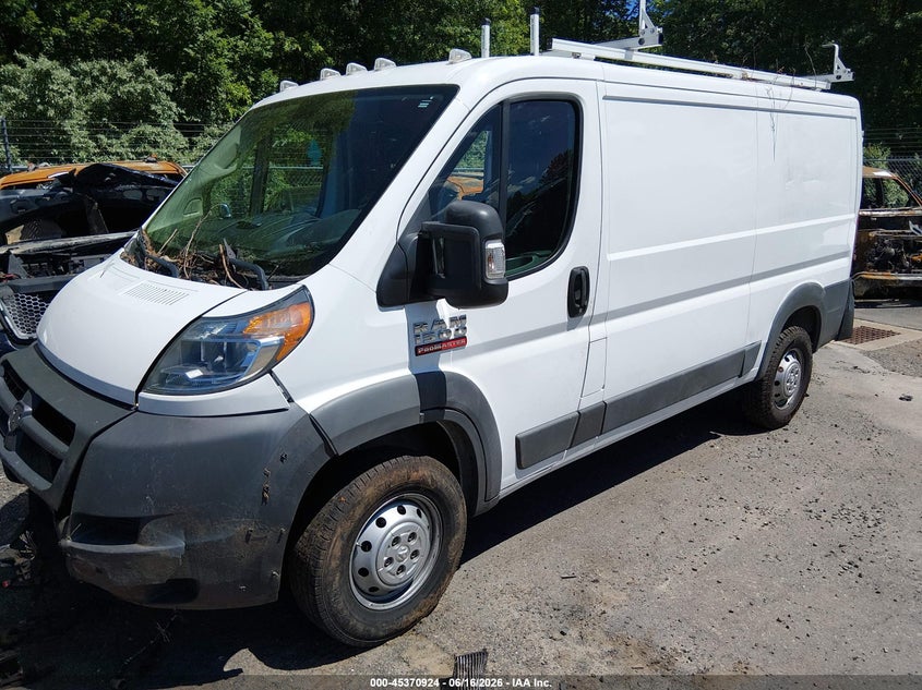 Vin: 3c6trvag2je155354, lot: 45868910, ram promaster 1500 low roof 136 wb 20182