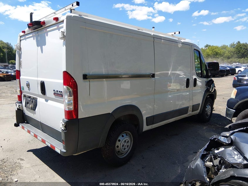 Vin: 3c6trvag2je155354, lot: 45868910, ram promaster 1500 low roof 136 wb 20184