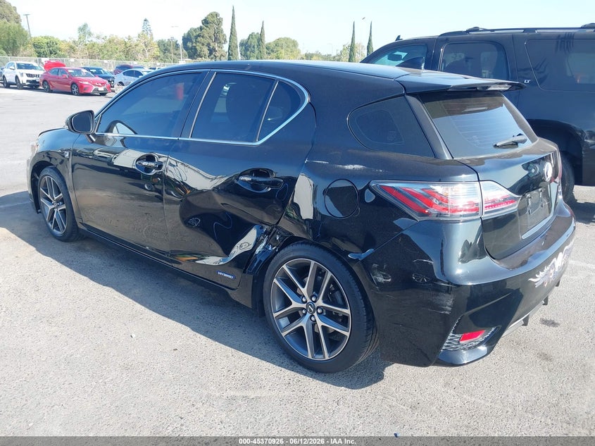 Vin: jthkd5bh5e2188327, lot: 45868912, lexus ct 200h 20143
