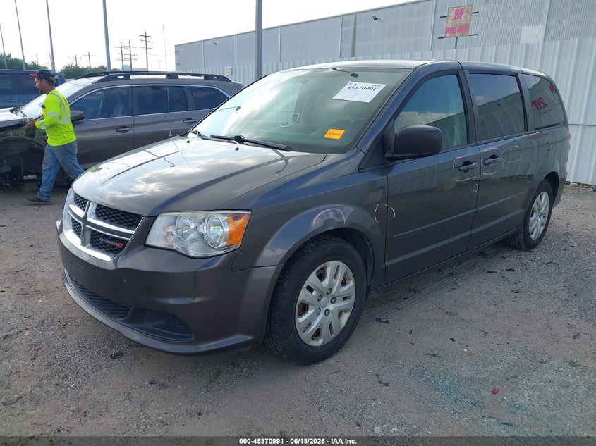 Vin: 2c4rdgbg7gr318311, lot: 45868977, dodge grand caravan se 20162