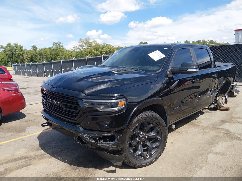 Vin: 1c6srfht2mn652960, lot: 45869206, ram 1500 limited  4x4 5'7 box 20212