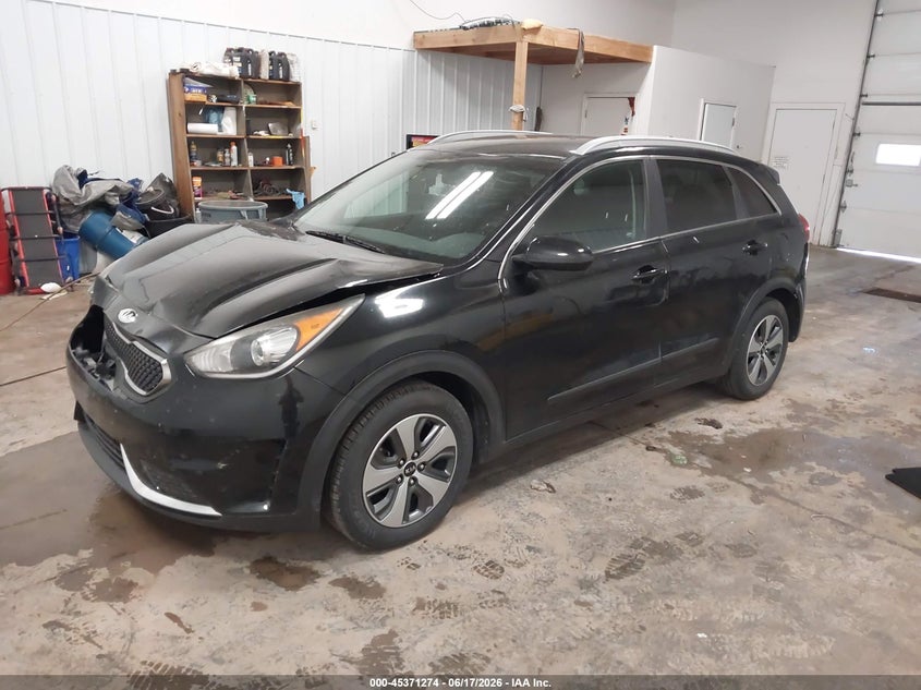 Vin: kndcb3lcxk5217849, lot: 45869261, kia niro lx 20192
