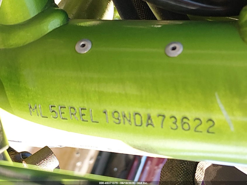 2022 Kawasaki Er650 L VIN: ML5EREL19NDA73622 Lot: 45371375