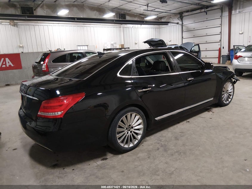 Vin: kmhgh4jh7fu099738, lot: 45869407, hyundai equus signature 20154