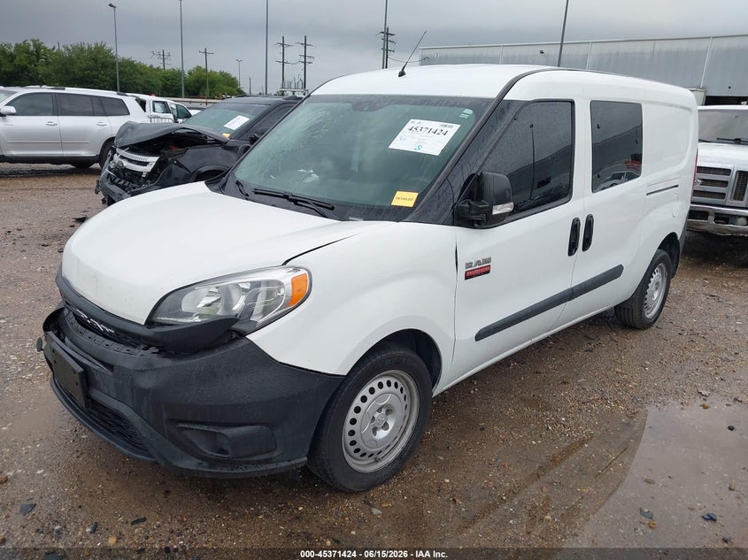 Vin: zfbhrfabxm6u35898, lot: 45869410, ram promaster city tradesman 20212