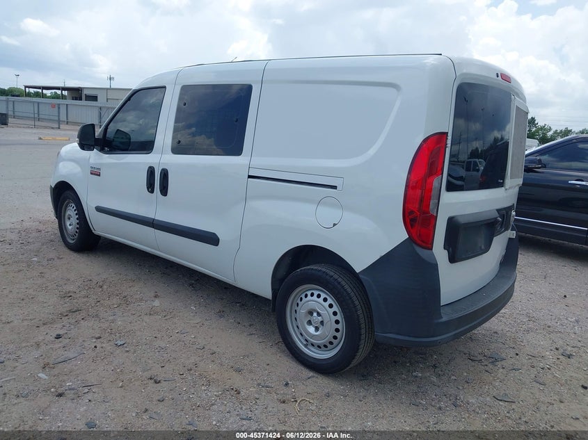 Vin: zfbhrfabxm6u35898, lot: 45869410, ram promaster city tradesman 20213