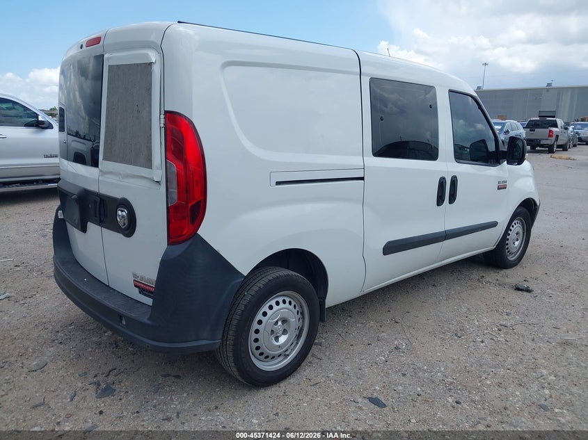 Vin: zfbhrfabxm6u35898, lot: 45869410, ram promaster city tradesman 20214