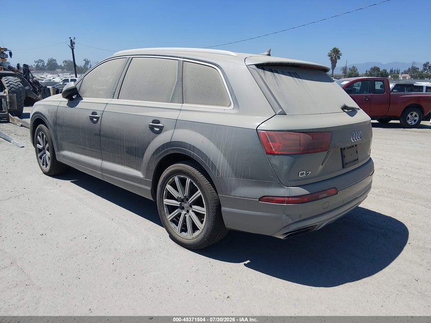 Vin: wa1laaf71hd024262, lot: 45869490, audi q7 3.0t premium 20173