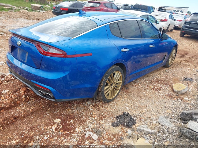 Vin: knae15la2j6041214, lot: 45869492, kia stinger 20184