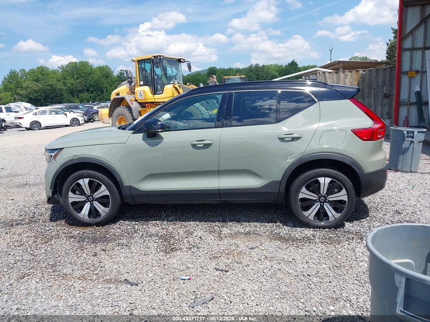 2023 Volvo Xc40 Recharge Pure Electric Twin Plus VIN: YV4ED3UL3P2052721 Lot: 45371717
